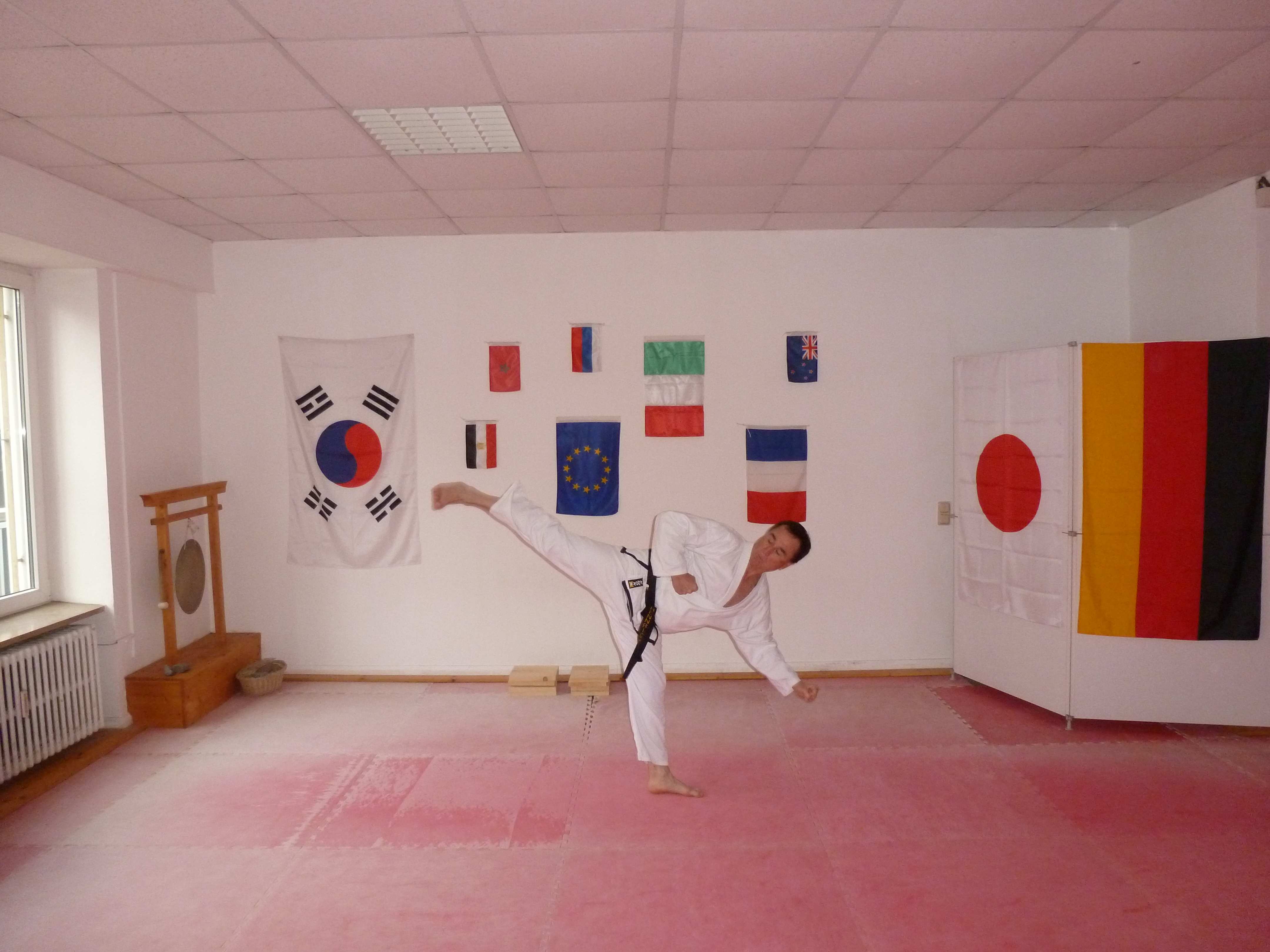 Taekwondo-Kampfkunst-Techniken