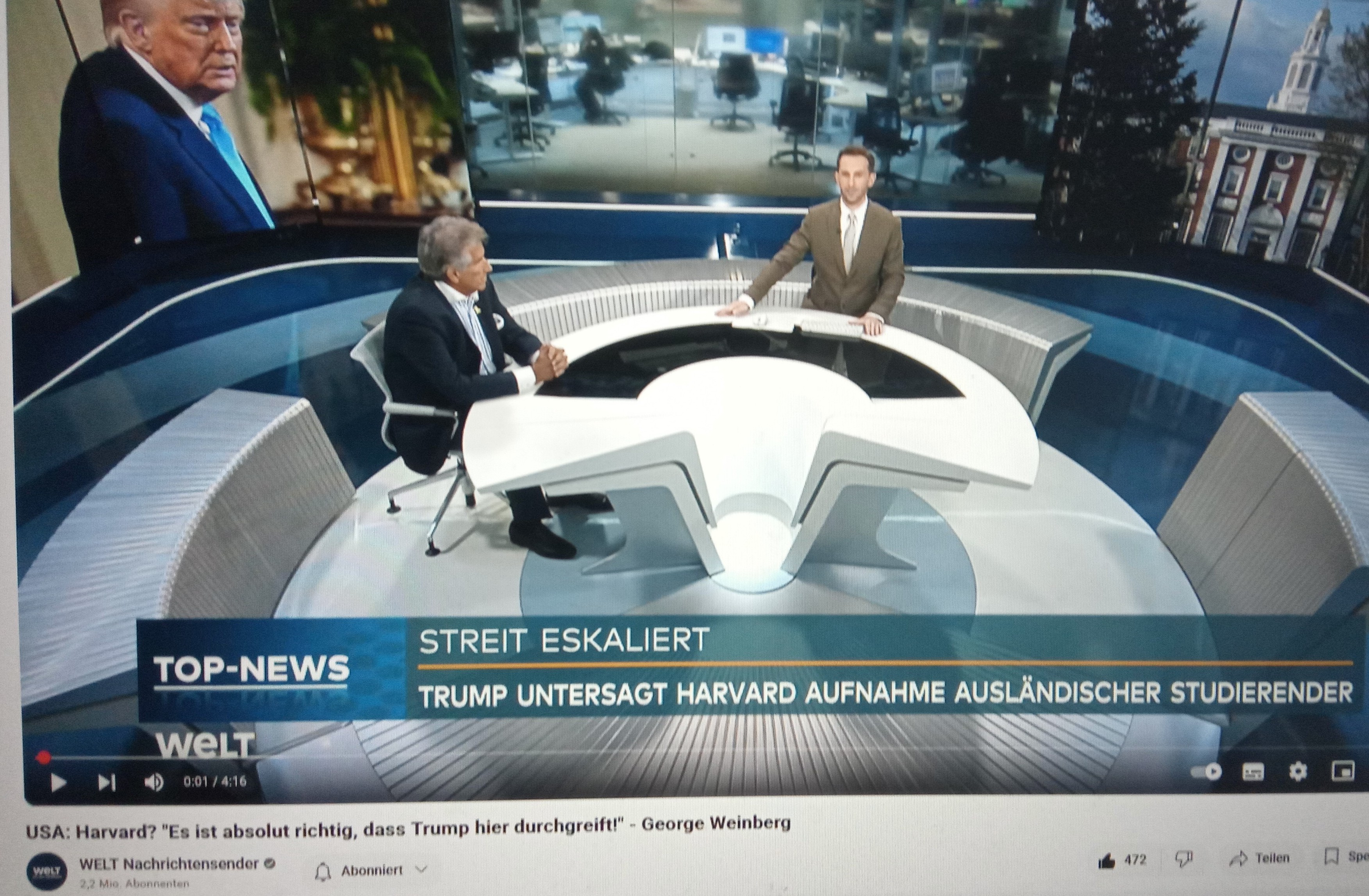 Forschung und Wissenschaft an Harvard Uni eingeschränkt?! Trump Bashing in Kirche?