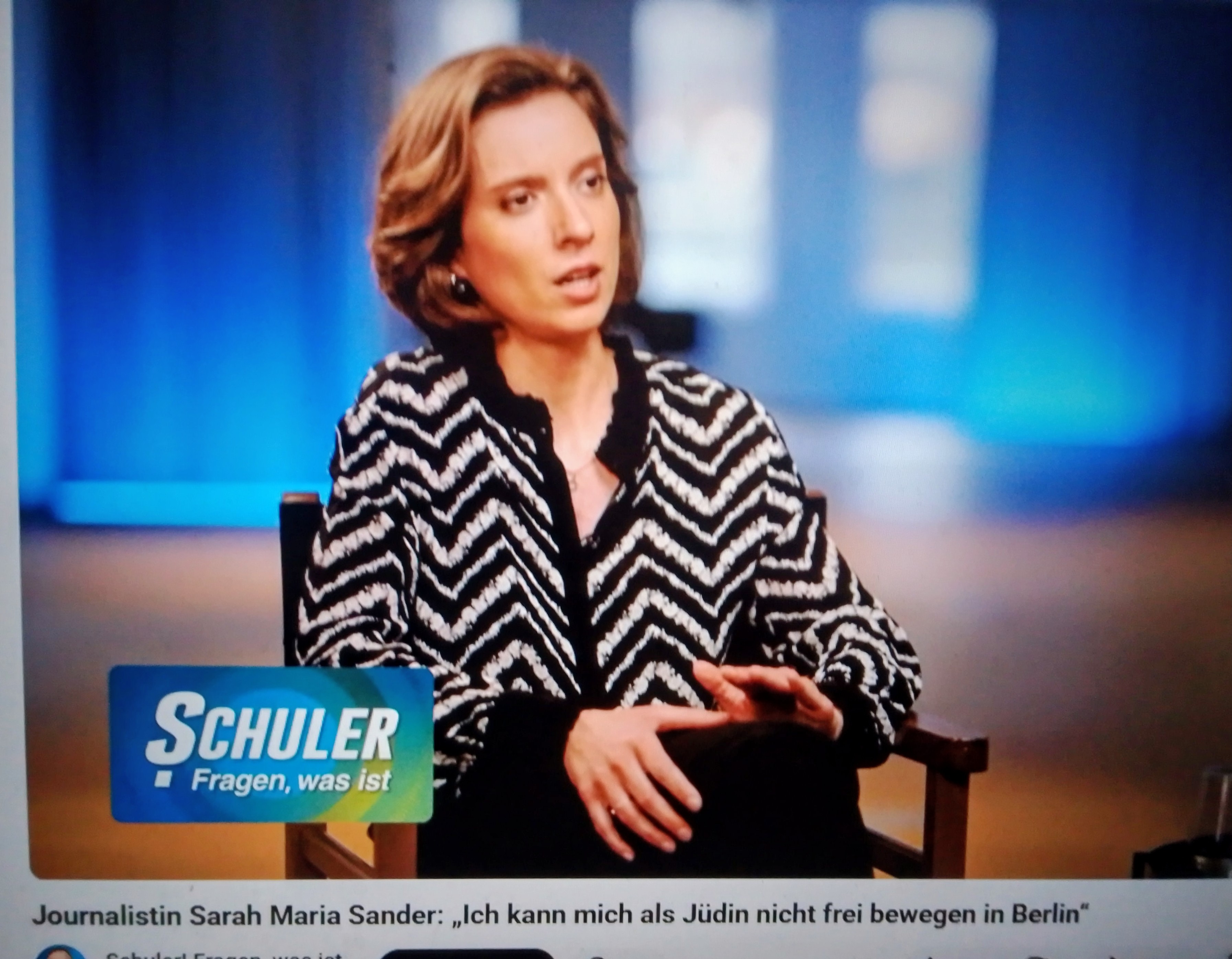 Journalistin Sarah Maria Sander ...